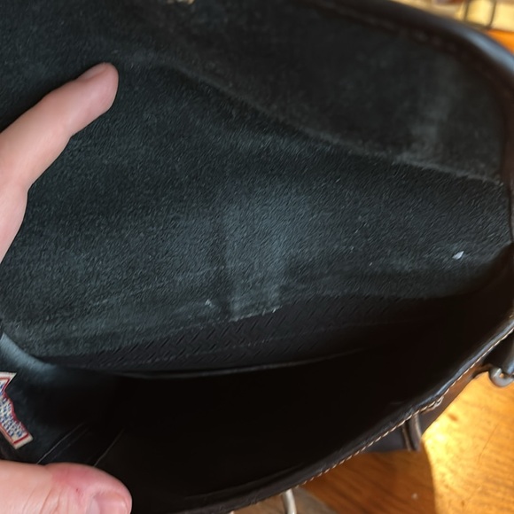 Dooney & Bourke vintage 90s black leather crossbody purse - Picture 5 of 7
